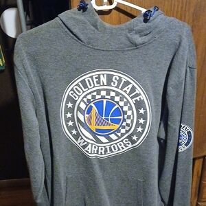 Large Golden State Warriors Gray Hoodie